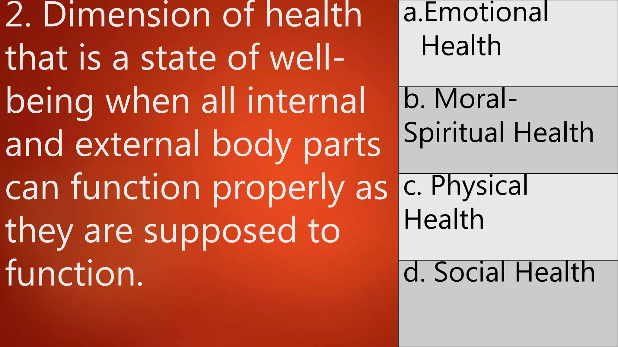 Health Education 7 1st Quarter Lesson 1 holistic health | PPTX