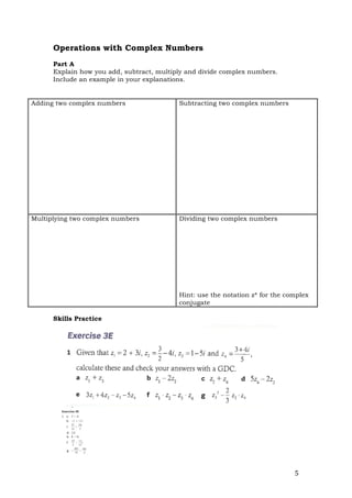 Lesson 1 imaginary and complex numbers p1 8 | PDF