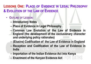 Lesson 1 Introduction, Scope of the Subject, Evolution of the Law of ...