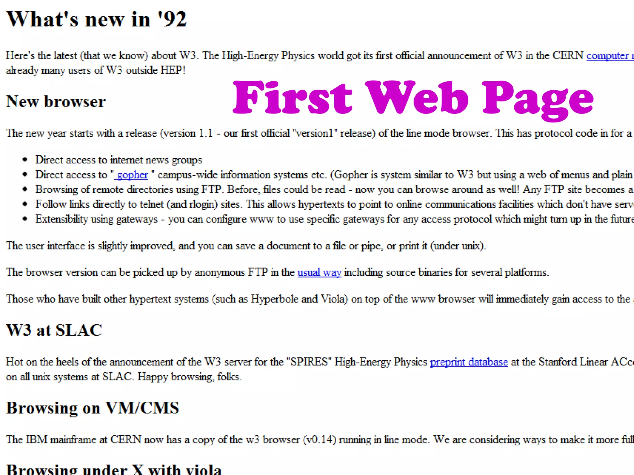First Web Page
 