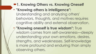 Knowing Someone Lesson 1 Knowing Oneself Can MAke a Person accept His/Her Strenghts and ...