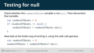 Lesson 1_ Kotlin basics from Android Developers | PPTX