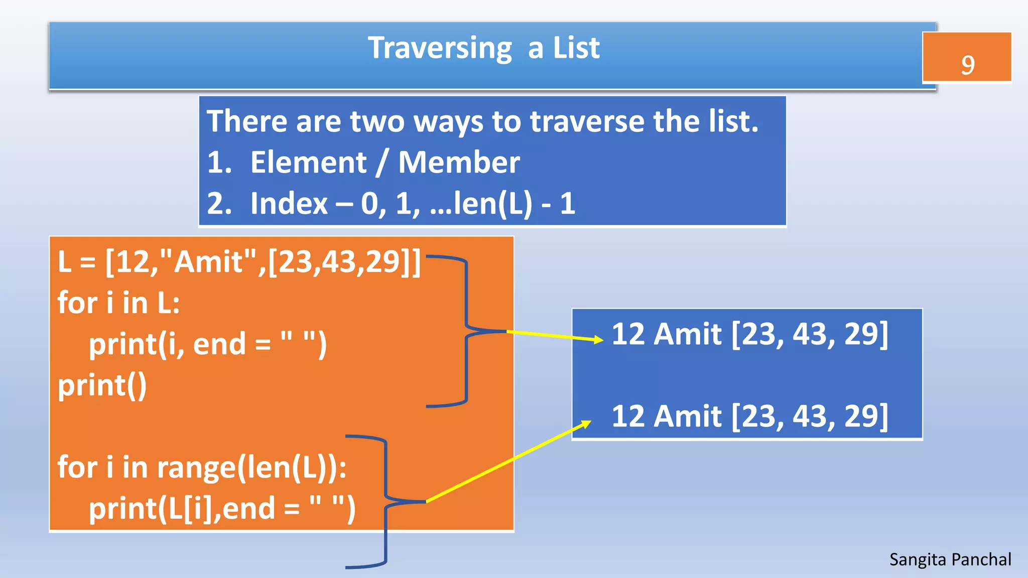 List and Dictionary in python | PPTX