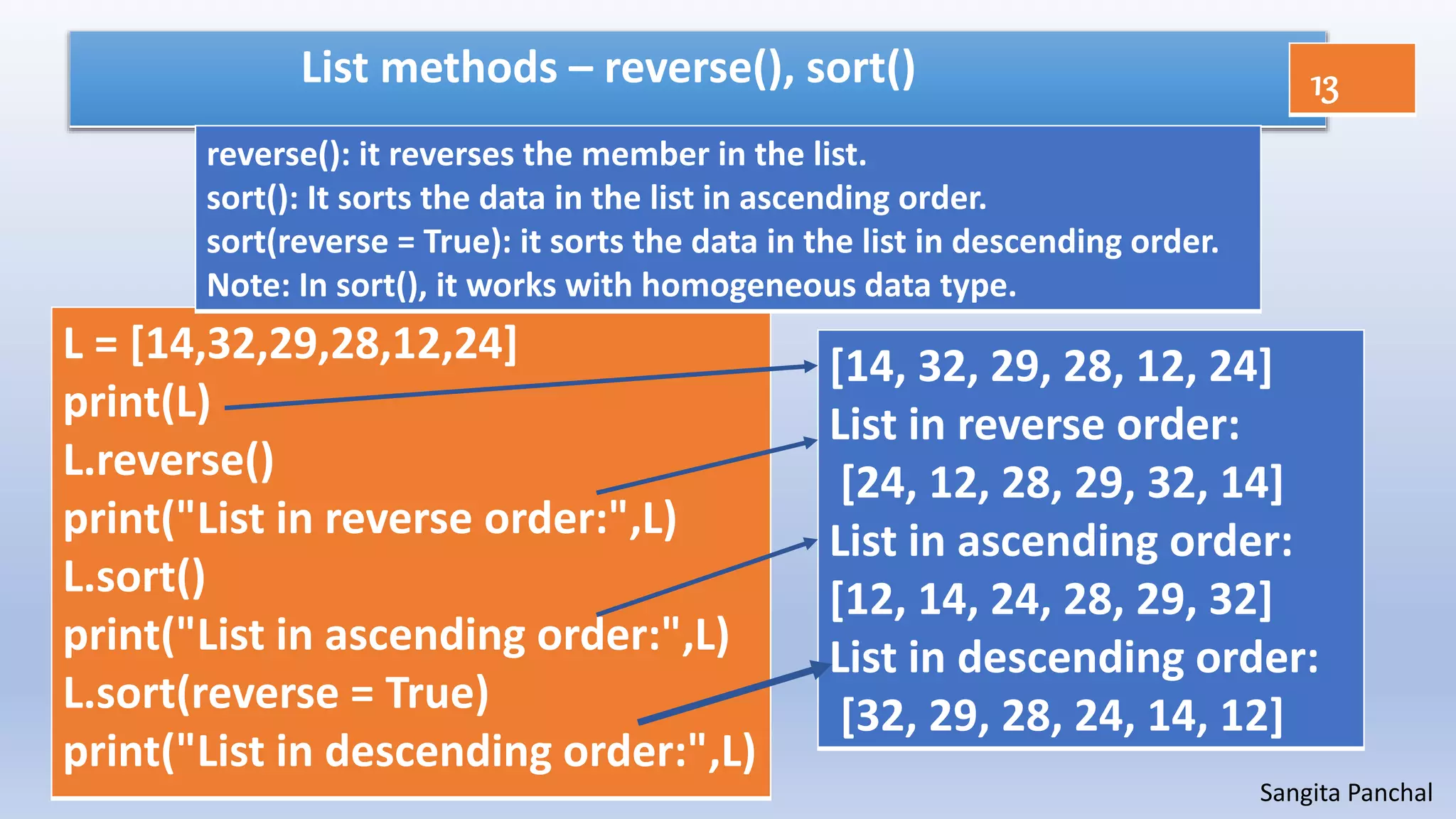 List and Dictionary in python | PPTX