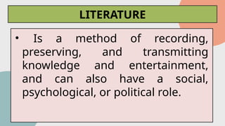 Lesson 1; Literature and Its Importance - Copy.pptx