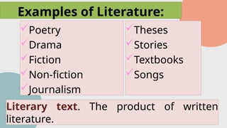 Lesson 1; Literature and Its Importance - Copy.pptx
