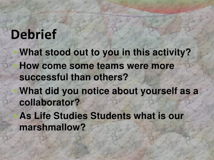 Lesson 1 marshmallow challenge