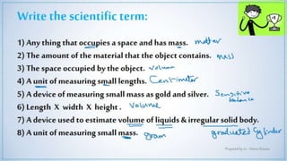 Lesson 1 measuring tools