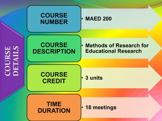 Lesson 1 methods of research | PPTX