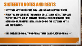MUSIC 6 NOTES AND RESTS | PPTX