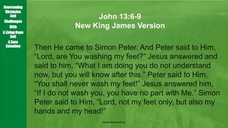 Obstacles Jesus LESSON 1 OVERCOMING OBSTACLES PETER A FLAWED YET FAITHFUL FOLLOWER OF ...