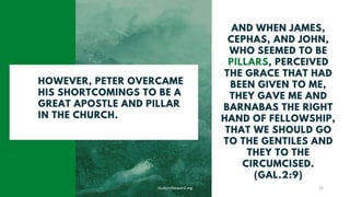 Obstacles Jesus LESSON 1 OVERCOMING OBSTACLES PETER A FLAWED YET FAITHFUL FOLLOWER OF ...