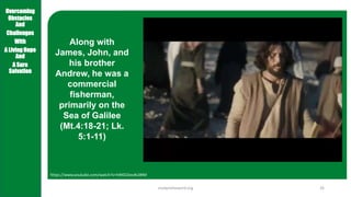 Obstacles Jesus LESSON 1 OVERCOMING OBSTACLES PETER A FLAWED YET FAITHFUL FOLLOWER OF ...