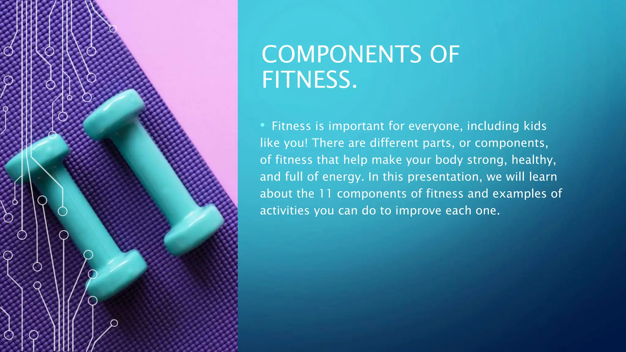 PowerPoint on the components of fitness. PPT