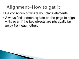 Lesson 1 Proximity And Alignment | PPT