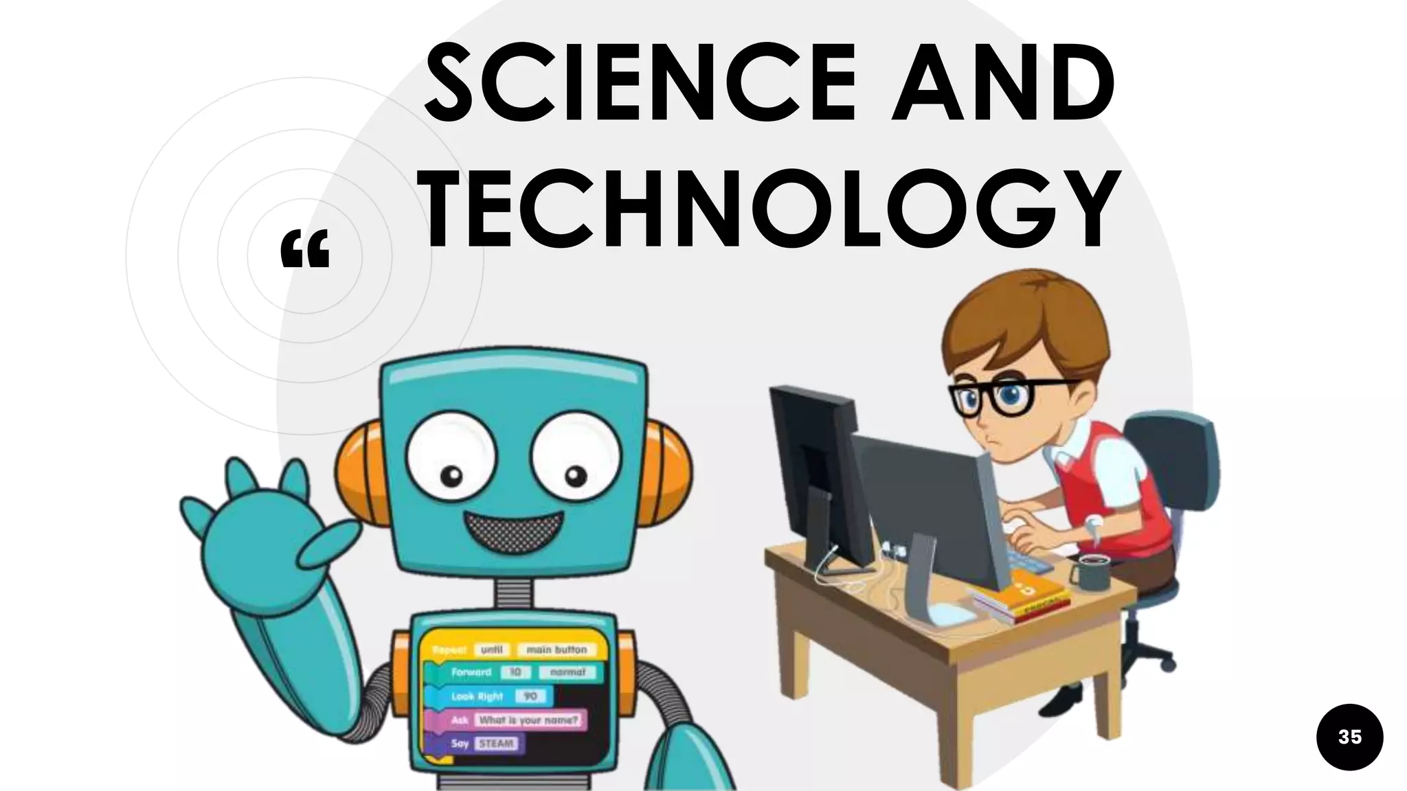 “
SCIENCE AND
TECHNOLOGY
35
 