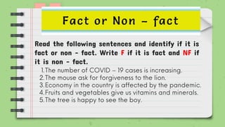 Identify real or make-believe, fact or non-fact images. | PDF