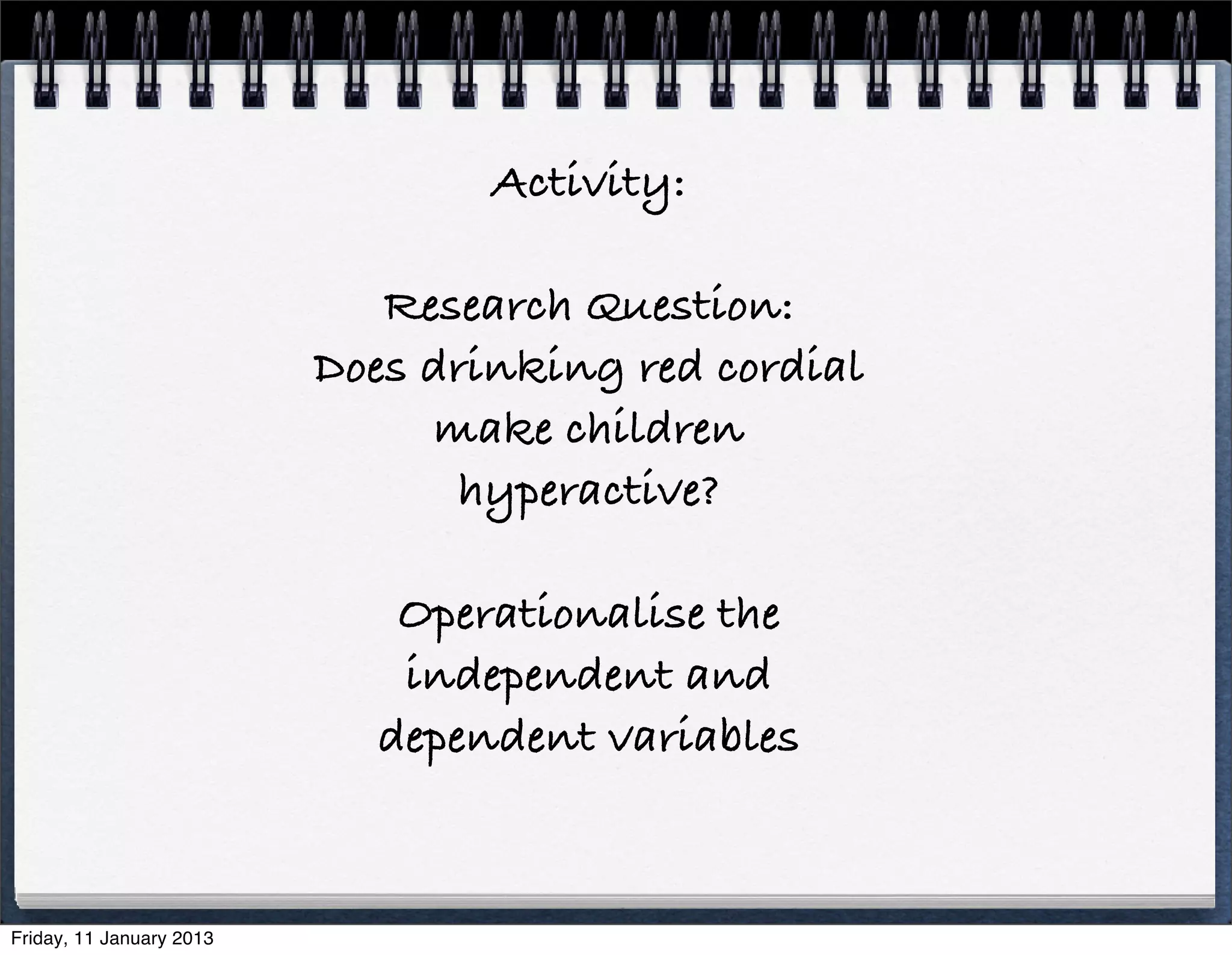 Lesson 1 research methods (variables & hypothesis) | PDF