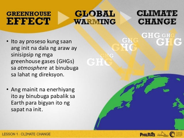 Climate Change Sanhi At Bunga Climate Change 101