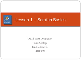 Scratch Lesson 1 – Basics | PPT | Computer Animation | Computer ...
