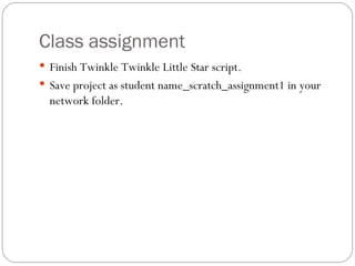 Scratch Lesson 1 – Basics | PPT