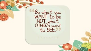 Lesson 1 Self Concept (Discovering oneself)