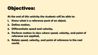 Lesson 1 Speed and Velocity Grade 7.pptx