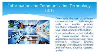 Lesson 1 State of ICT in the Philippines, Online Systems, functions and ...