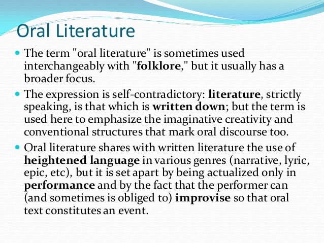 Lesson 1 The Concept of Literature