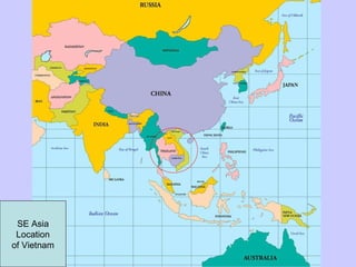 SE Asia Location of Vietnam 