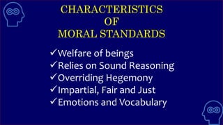 Lesson 1: Topic 1: MORAL & NON-MORAL STANDARDS | PPTX
