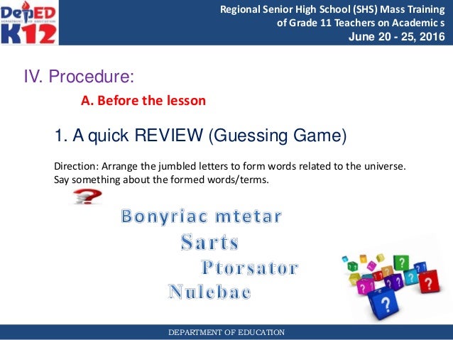grade 11 earth life science lesson 1