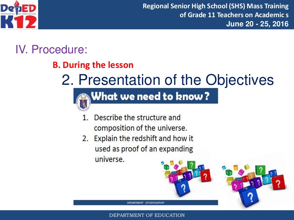 Grade 11 Earth & Life Science Lesson 1