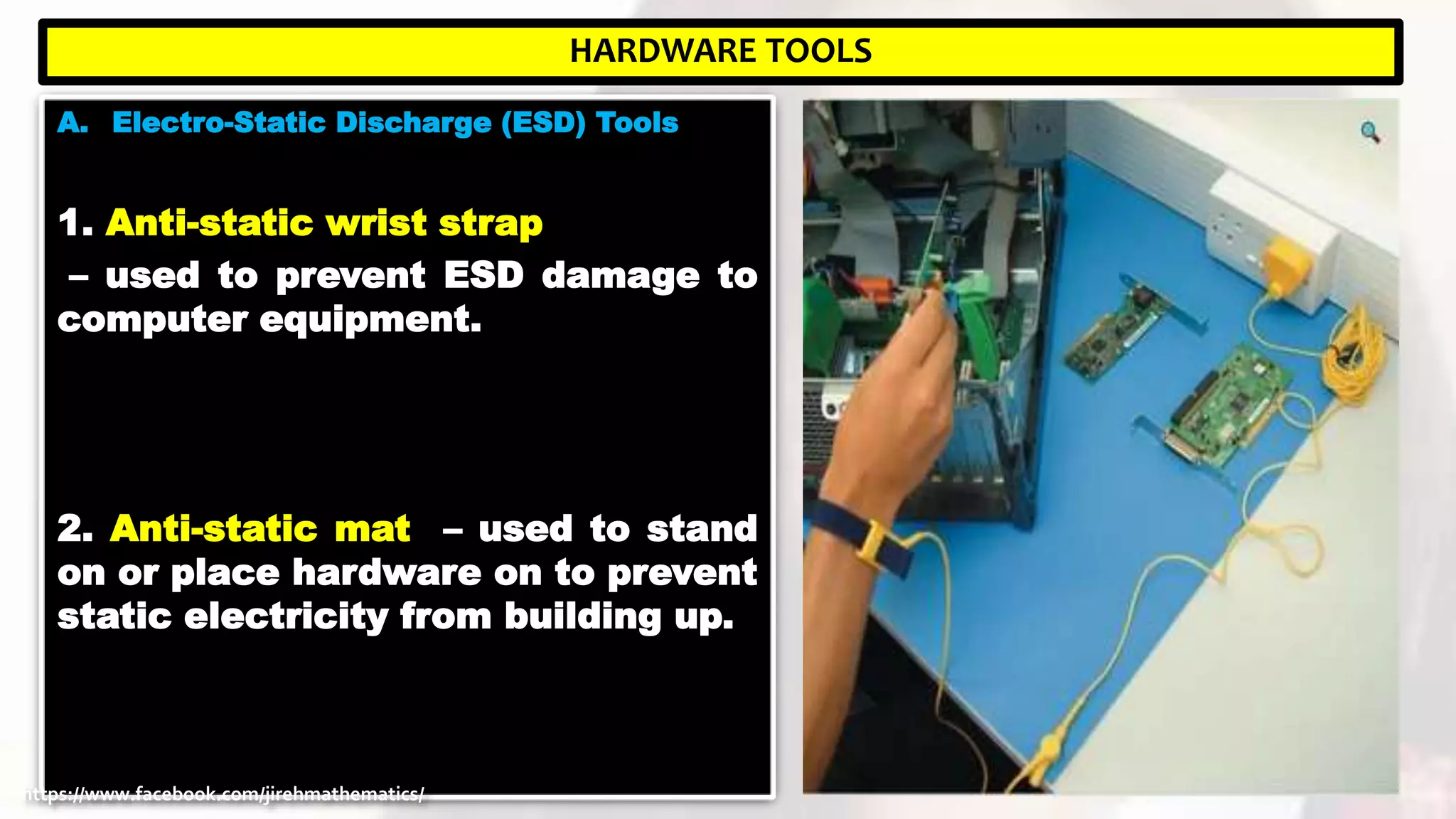 ICT: Computer Hardware Services - Lesson 1 use hand tools by Je-Jireh ...