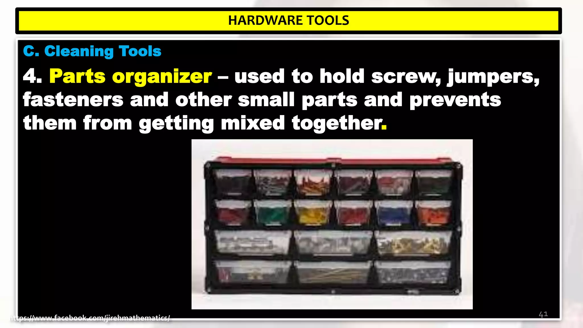 ICT: Computer Hardware Services - Lesson 1 use hand tools by Je-Jireh ...