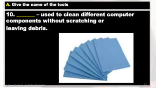 ICT: Computer Hardware Services - Lesson 1 use hand tools by Je-Jireh ...
