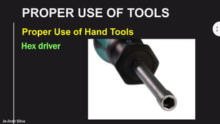 ICT: Computer Hardware Services - Lesson 1 use hand tools by Je-Jireh ...