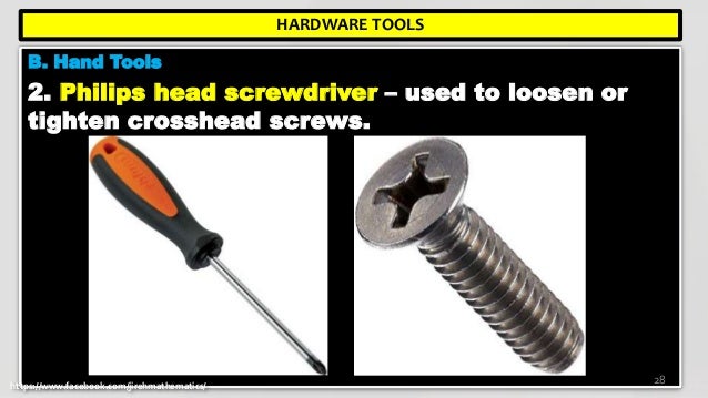 ICT: Computer Hardware Services - Lesson 1 use hand tools by Je-Jireh…