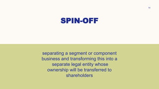 Spin Off Document Example LESSON 1 VALUATION.pptx