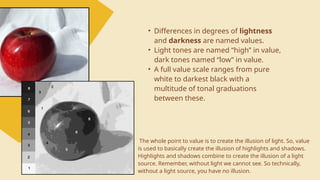 Value Light Gradation Lesson 1 Visual Arts Elements of Art.pptx