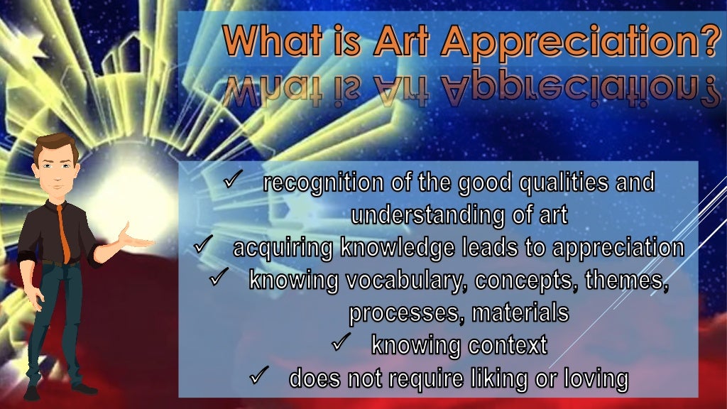 Lesson 1 What is art appreciation? Introduction and Assumptions
