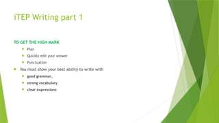 Itep Writing Examples Lesson 1 writing.pptx uded in class hdfhjcxxcjcvvhhhbbxbbxbhxjxzj | PPTX