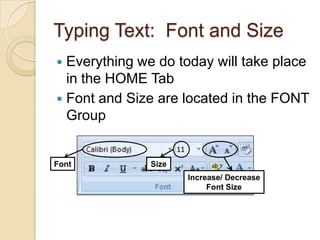 Beginners: Microsoft Office Word 2007 Lesson 2 | PPTX