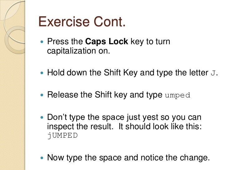 microsoft office exercise