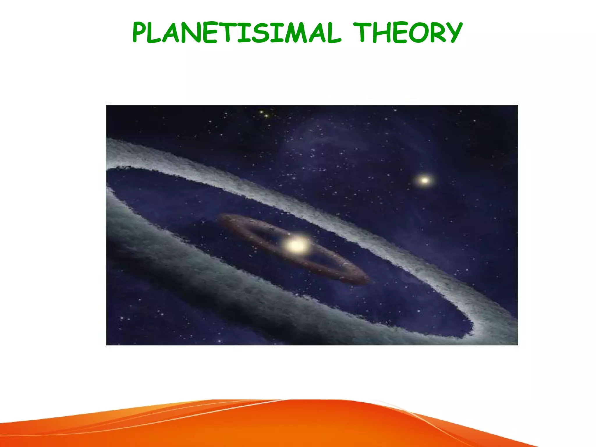 PLANETISIMAL THEORY

 