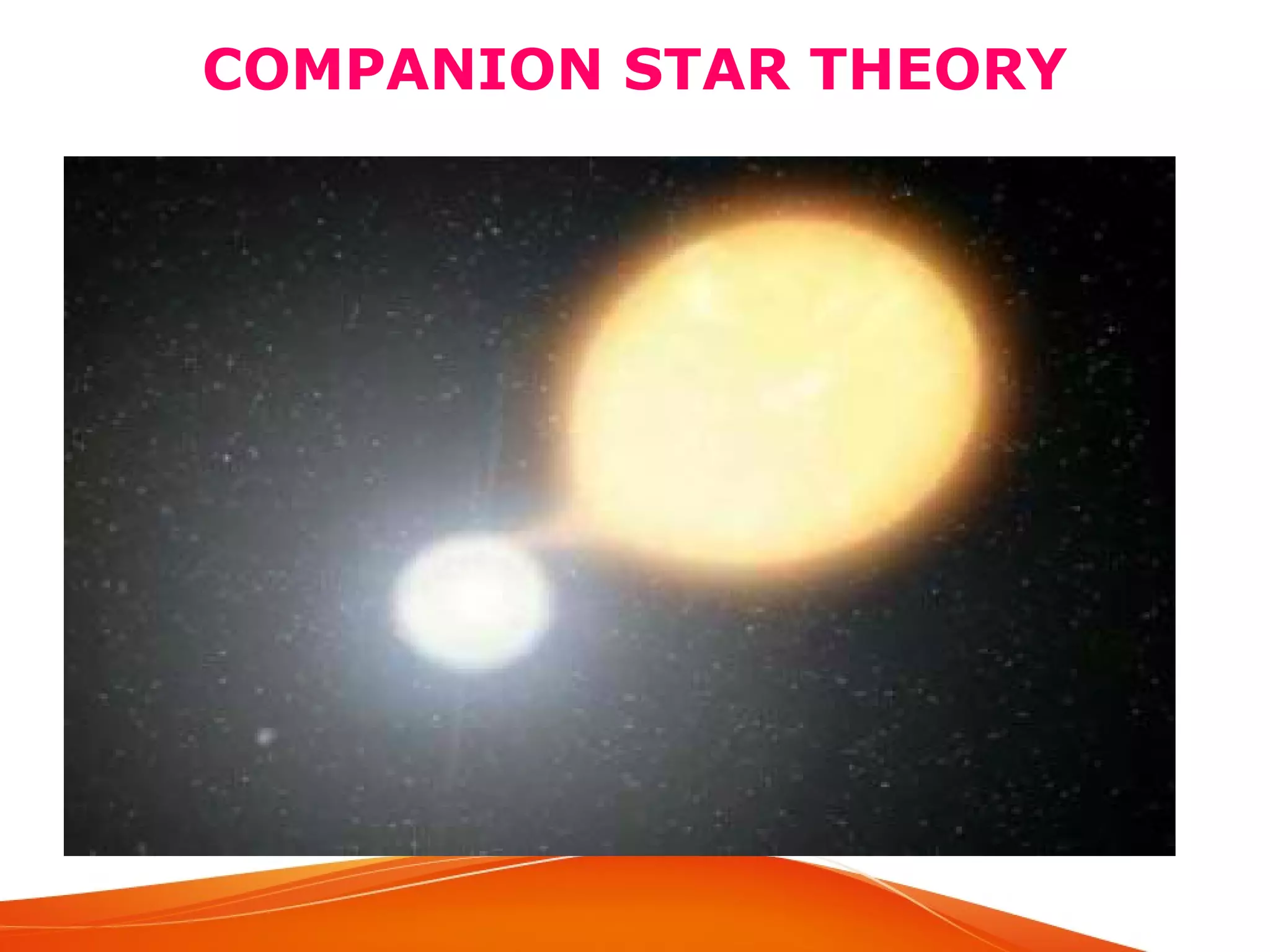 COMPANION STAR THEORY

 