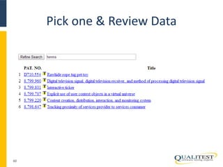 Pick one & Review Data 
40 
 