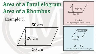 Example 3:
50 cm
20 cm
50 cm
 