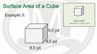 Example 3:
8.5 yd
8.5 yd
8.5 yd
 