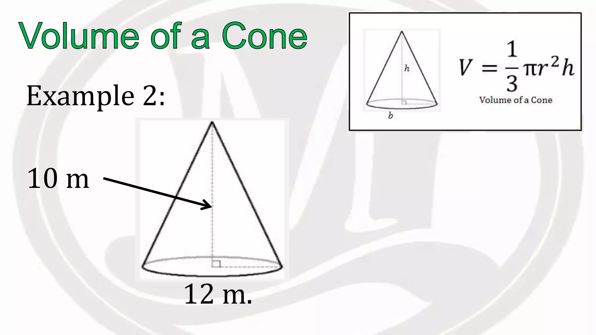 Example 2:
12 m.
10 m